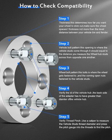 ECCPP 4x 1 inch Wheel Spacers adapters 4 Lug 4x100mm to 4x108mm 12x1.5 Studs 67.1mm fits for 2001-2011 for prius 2007-2011 for yaris 1986-2005 for Celica in Saudi Arabia
