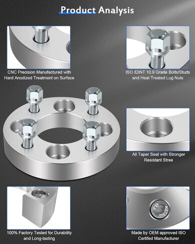 ECCPP 4x 1 inch Wheel Spacers adapters 4 Lug 4x100mm to 4x108mm 12x1.5 Studs 67.1mm fits for 2001-2011 for prius 2007-2011 for yaris 1986-2005 for Celica in Saudi Arabia