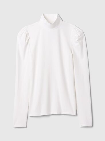 GAP Women's Long Sleeve Puffed Shoulder Turtleneck in Saudi Arabia