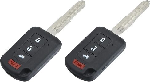 ACROPIX 315 MHz 4 Buttons Keyless Entry Remote Key Fob Fit for Mitsubishi Lancer 2016-2017 OUCJ166N - Pack of 2 Black in Saudi Arabia