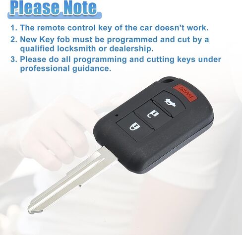ACROPIX 315 MHz 4 Buttons Keyless Entry Remote Key Fob Fit for Mitsubishi Lancer 2016-2017 OUCJ166N - Pack of 2 Black in Saudi Arabia