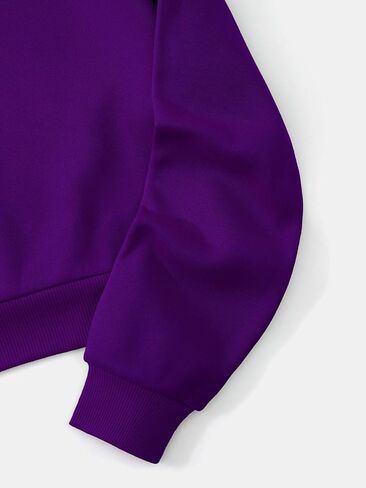 SHENHE Women's Drawstring Plain Basic Crop Top Hoodie Casual Hooded Sweatshirt Pullover in Saudi Arabia