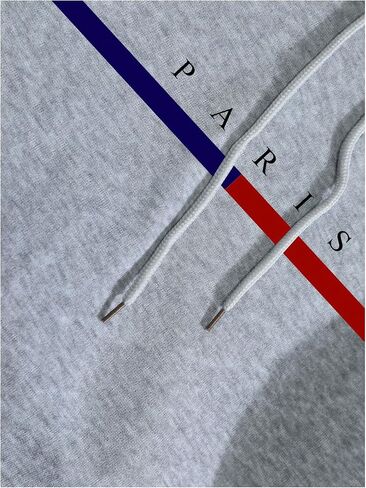 SOLY HUX Men's Hoodies Letter Graphic Drawstring Long Sleeve Sweatshirt Casual Streetwear Pullover Tops in Saudi Arabia