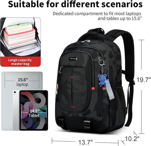 Backpack for School Boys Backpacks for Kids Camo Bookbag for Middle School Bags high school Waterproof Travel Back Pack in Kuwait