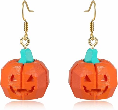 Halloween Earrings Glow In The Dark Fun Pumpkin Earrings Drop Dangle for Women in Saudi Arabia