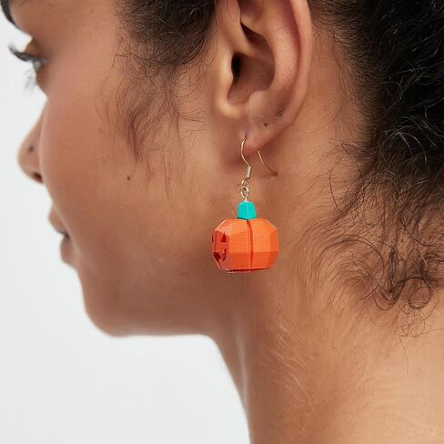 Halloween Earrings Glow In The Dark Fun Pumpkin Earrings Drop Dangle for Women in Saudi Arabia
