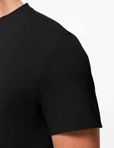 تي شيرت رجالي من JMIERR من Henley مصنوع من القطن برقبة دائرية تي شيرت رياضي للتمرين في صالة الألعاب الرياضية مع زر in Kuwait