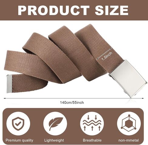 Geyoga 6 Pack Golf Belts for Men Men's Golf Web Belt Golf Nylon Web Belt Size Up to 55" Adjustable Solid Golf Web Belt in Saudi Arabia