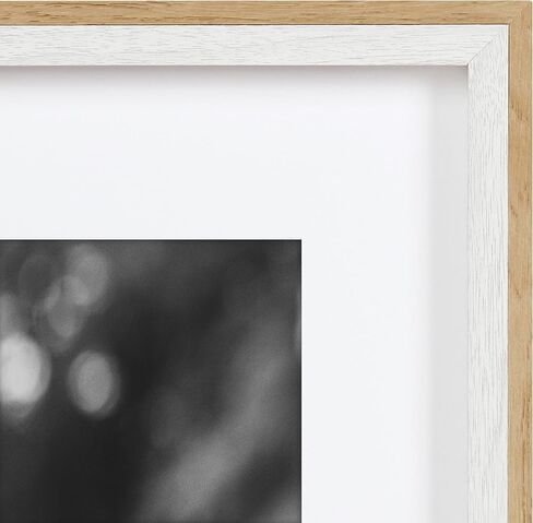 Kate and Laurel Gibson Modern Frame Set, Set of 10, White and Natural Wood, Decorative Photo Gallery Wall Frame Set with Multiple Sizes in Saudi Arabia