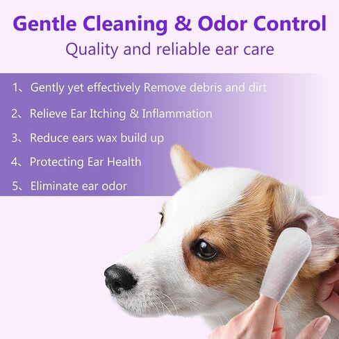 Dogs & Cats Cleaning Wipes- Cleaning, deodorizing and beautifying Bathing Wipes for Dogs and Cats，Suitable for Daily Care and Travel, no Rinse, odorless and Convenient in Kuwait