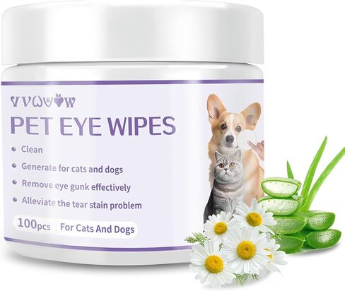 Dogs & Cats Cleaning Wipes- Cleaning, deodorizing and beautifying Bathing Wipes for Dogs and Cats，Suitable for Daily Care and Travel, no Rinse, odorless and Convenient in Kuwait