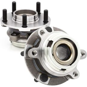 2PC 513294 Front Wheel Bearing and Hub Assembly Compatible with Nissan Altima 2007 2008 2009 2010 2011 2012(2.5L 4-Cylinder Models Only), S Coupe Model 2013 5Lugs w/ABS