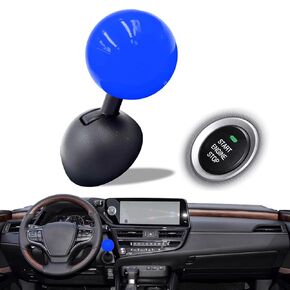 Push Start Button Cover, Premium Metal One Button Start Lever, Joystick-Inspired Easy to Install Car Push to Start Button Cover, Automotive Car Interior Decoration Accessories (Red)