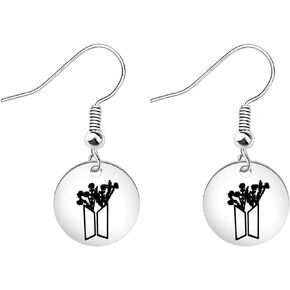 AKTAP K-pop Jewelry Army Gifts Kpop Merchandise Earrings for Korean Group Fan (K-pop earrings)