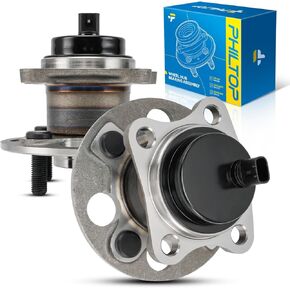 PHILTOP 512636 Rear Wheel Bearing Fit for Toyota Yaris 2015-2018, 4 Lugs Wheel Hub Assembly W/ABS