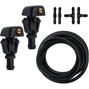 MDEOOSKY 7pcs Front Windshield Washer Nozzles Kit, Replacement for Ford Crown Victoria, Econoline, F150, Flex, Taurus X, Freestyle, Five Hundred, Taurus, Replacement for Mercury，3W7Z17603AA