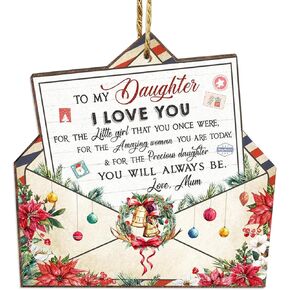 Christmas Ornaments 2024,Wooden Ornaments for Christmas Tree, Christmas Decorations Gifts for Women, Men, Christmas Vacation Ornament for Family, Sister, Friends, Meaningful Christmas Ornaments