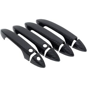 NewYall Front Rear Carbon Fiber Exterior Door Handle Covers for Honda Accord 2013-2017 Pilot 2016-2022 Ridgeline 2017-2022 Outer Outsied Left Driver and Right Passenger Side