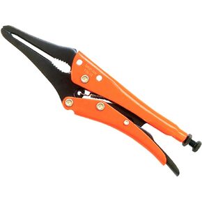 Grip-On 139-10 10-Inch Hose Clamp Locking Pliers in Orange Epoxy