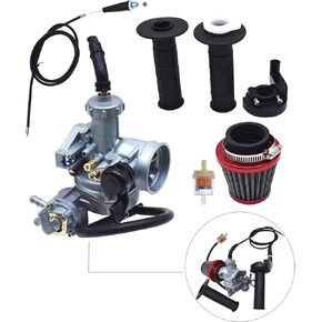 munirater Carburetor & Throttle Cable, Handle Bar, Air Filter Replacement for Honda CT90 CT110