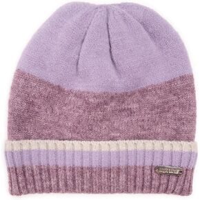 MUK LUKS Womens Ribbed Colorblock Beanie