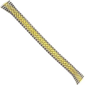 10-14mm womens Expansion Replacement Watch Band Two Tone Ladies fits easy reader and others