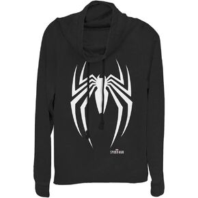 Marvel Classic Spider-Man Gamerverse Women's Cowl Neck Long Sleeve Knit Top
