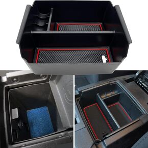 Compatible with Jeep Wrangler JK and JKU Accessories 2011-2018 Center Console Organizer Tray (Black)