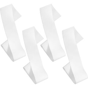 4 Pcs White Satin Sashes Blank Sashes Soft Sashes for Pageants Graduation Sashes Prom Queen Sashes Senior Sashes for Graduation Birthday Wedding Party DIY Supplies