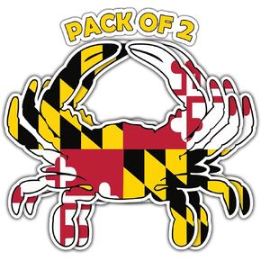 THATS IT - Maryland Crab Vinyl Sticker | Removable Decal Car Bumper | Indoor Outdoor Window Sticker | Vinyl Decal for Laptop, iPad & Water Dispenser | Waterproof & Long Lasting Sticker | TI – 355