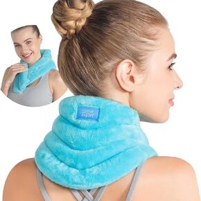 Relief Expert Neck Heating Pad Microwavable Heated Neck Wrap with Moist Heat for Stress Pain Relief, Microwave Neck Warmer for Hot Cold Therapy