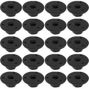 20pcs Car Floor Pan Chassis Rear Bumper Black Plastic Hexagon Head Nut Clips OE:07147169847 Compatible with BMW Mini X1X3X5X6Z4