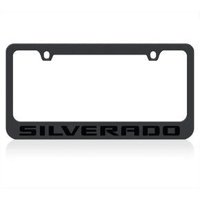 Eurosport Daytona- Compatible with -, Black Silverado License Frame