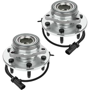 MOSTPLUS Wheel Bearing Hub Front Assembly 515036X2 Compatible for GMC Sierra 1500 Only for 4WD With ABS 6 Lug (Set of 2)