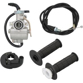 Carburetor Carb with Throttle Cable Grip Casing Set Replacement for Honda XR80 XR80R CRF80F XL80S XL75 XR75 XL70 SL70