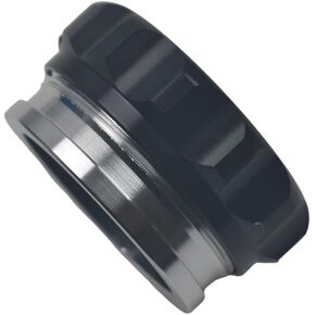 ID 2"/50.8mm Weld Gas Cap Aluminum Alloy Fuel Cap with Weld On Filler Neck Oil Tank Cap for Automotive and Industrial Applications (BLACK)