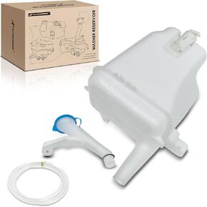 A-Premium Windshield Washer Reservoir Compatible with Select Nissan Models - Versa 2012-2019 Sedan, with (Cap/Washer Pump/Hose/Filler Neck/Bracket) - Replace# 14895766, 289103AF1A