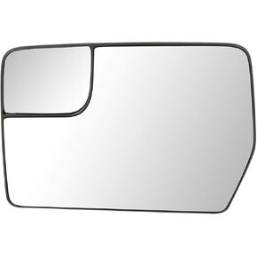 Auto Dynasty BL3Z17K707E OE Style Driver/Left Side Mirror Glass Lens w/Heated+Spotter Glass Compatible with Ford F150 11-14