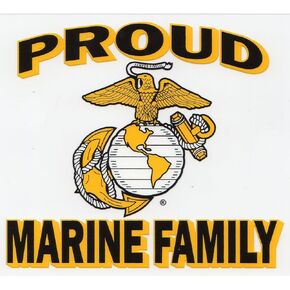 Marine Proud Marine Family Decal Sticker