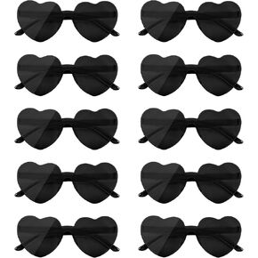 NACHLYNN 10 Pairs Heart Sunglasses Women Rimless Heart Shaped Sunglasses Candy Color Heart Glasses for Costumes Cosplay (Green) in Kuwait