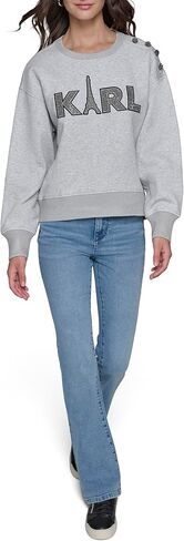 KARL LAGERFELD Women's Soft Everyday Knit Pullover in Saudi Arabia