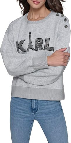 KARL LAGERFELD Women's Soft Everyday Knit Pullover in Saudi Arabia