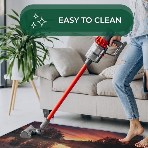 Low Pile Rugs for Indoor - 16" x 24" Non Slip Washable Mat - Perfect as Indoor Kitchen mats, Doormats, Bathroom mats & More! | Rubber Backed mat Made with Polyester in Saudi Arabia
