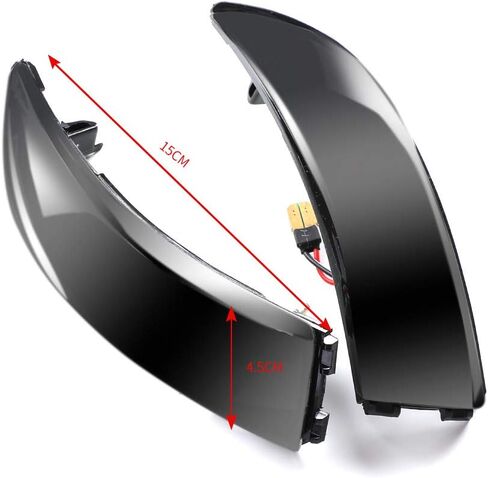 مجموعة مصابيح إشارة الانعطاف الجانبية المتتابعة الديناميكية LED عدسة مدخنة متوافقة مع Fo rd 2008-2017 Fiesta MK7 2012-2017 B-Max in Kuwait
