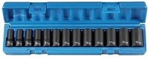 Grey Pneumatic (1213MSD) 3/8" Drive 13-Piece Semi-Deep Metric Socket Set in Kuwait