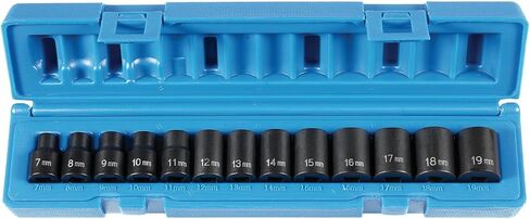Grey Pneumatic (1213MSD) 3/8" Drive 13-Piece Semi-Deep Metric Socket Set in Kuwait