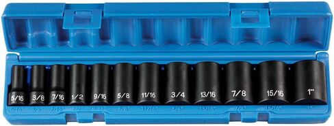 Grey Pneumatic (1213MSD) 3/8" Drive 13-Piece Semi-Deep Metric Socket Set in Kuwait
