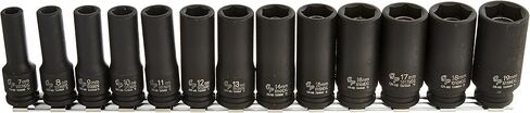 Grey Pneumatic (1213MSD) 3/8" Drive 13-Piece Semi-Deep Metric Socket Set in Kuwait