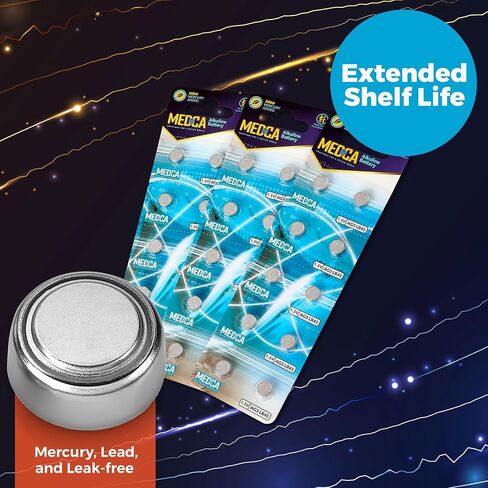 1.5V Alkaline Batteries - LR41, 192, 92A,LR736, and AG3 Battery - Button Coin Cell for Hearing Aids, Amplifiers, Clocks, Toys, Remotes, Calculators, Lasers, Long Lasting Power, Anti Corrosion, 30 Pcs in Saudi Arabia