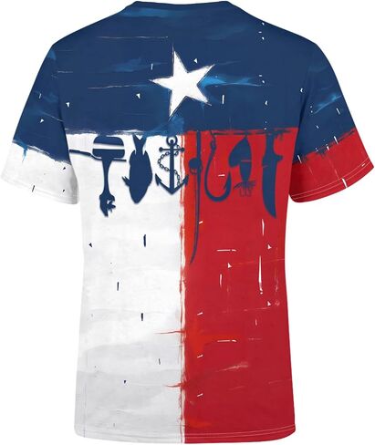 Traditional 3D Graphic Printed Unisex Shirts Casual Short Sleeve Tee in Kuwait